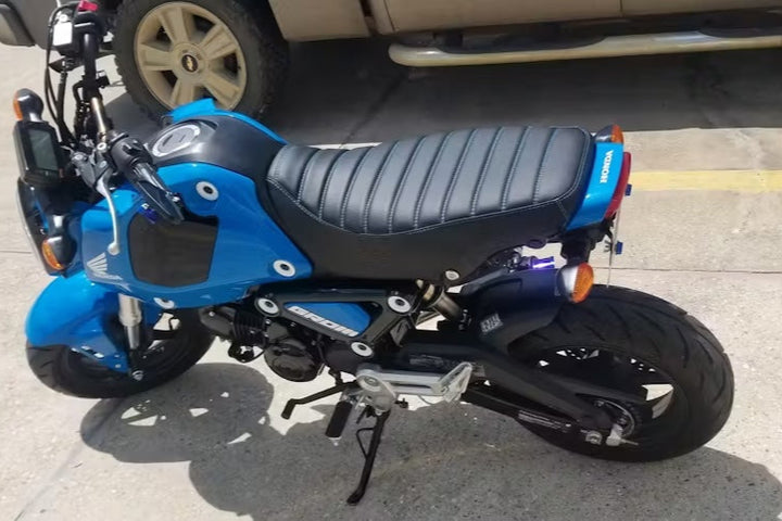 READY TO SHIP! 2022 - 2025 Honda Grom Tuck and Roll Seat Cover Padded