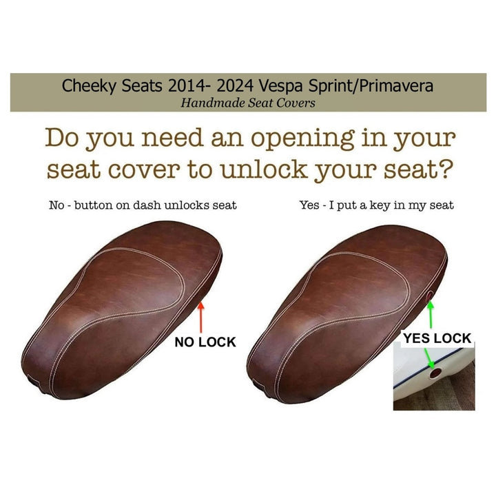 Vespa Sprint / Primavera Classic Black Seat Cover