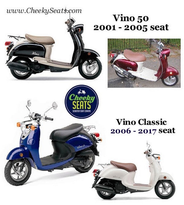 READY TO SHIP Yamaha Vino Classic 49 / 50 Premium Matte Black Scooter Seat Cover