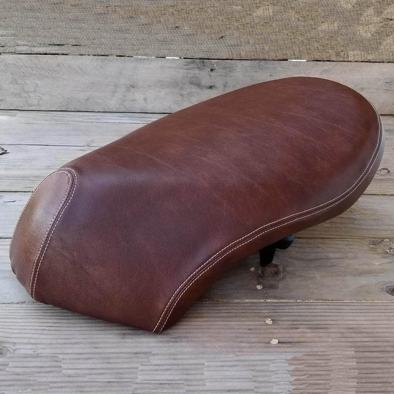 Honda Metropolitan CH50 Distressed Whiskey Brown Seat Cover French Seams