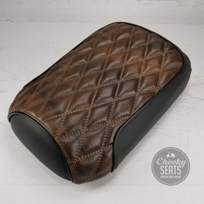 Honda Ruckus Seat Cover Tobacco Brown and Black