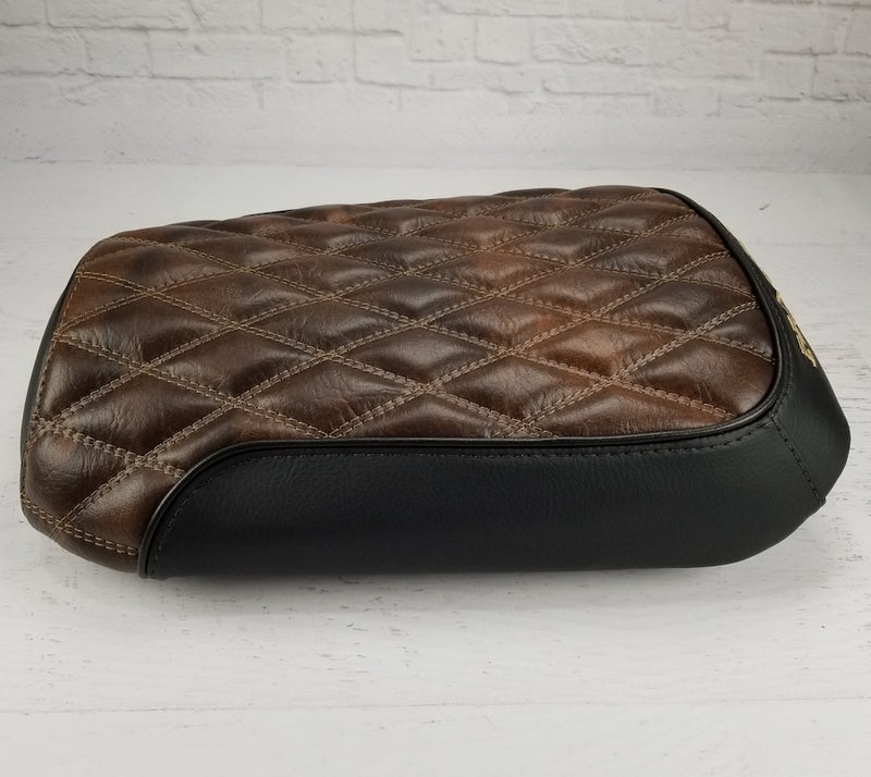 Honda Ruckus Seat Cover Tobacco Brown and Black