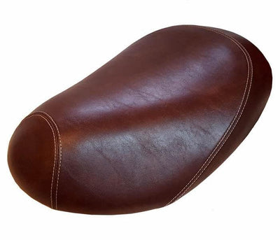 Honda Metropolitan CH50 Distressed Whiskey Brown Seat Cover French Seams