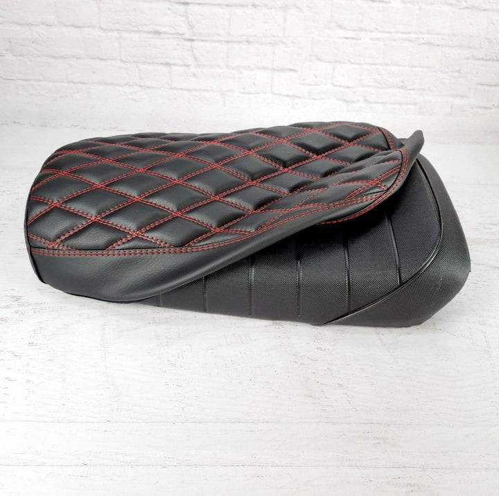 Maddog Blue Diamond Seat Cover Double Diamond with Piping, Gen IV Gen V