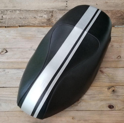 Piaggio Fly Seat Cover Dual Racing Stripes 50 - 150