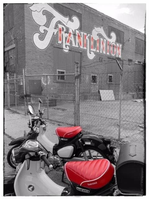 Honda C125 Super Cub Red Seat Cover Tuck and Roll