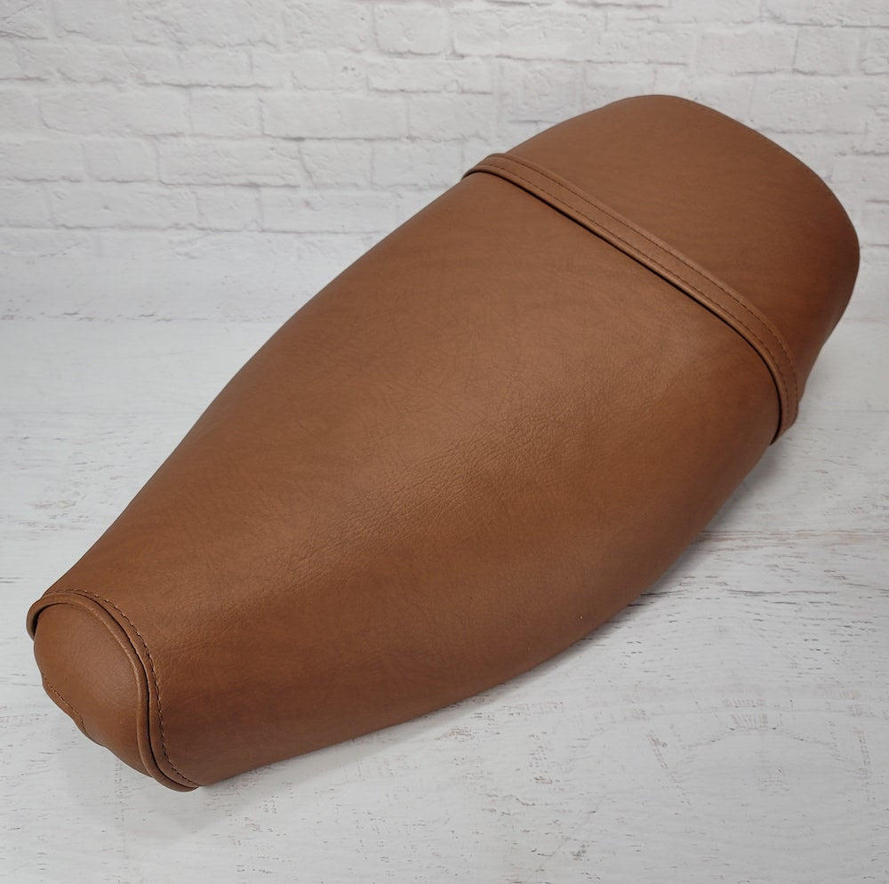 Vespa ET 2 ET4 Cinnamon seat cover handmade by Cheeky Seats