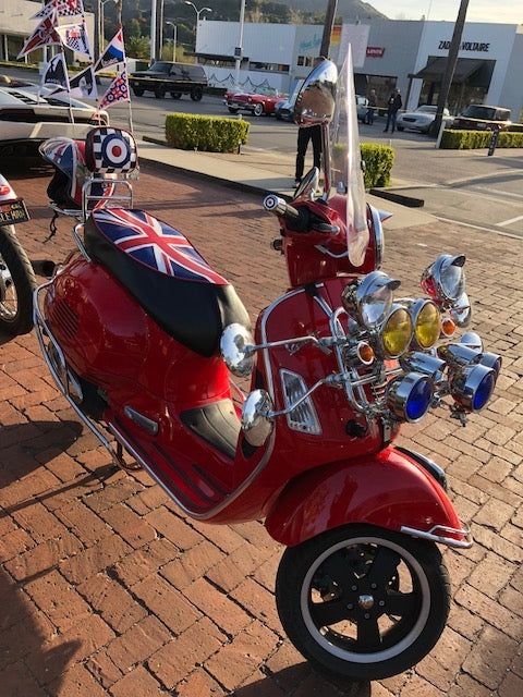 Vespa GTS 250 300 Union Jack British Flag Seat Cover